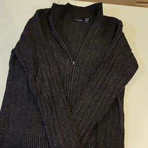 BillBlass 80% cotton full zip sweater